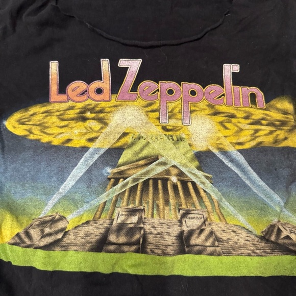 LED Zeppelin II Searchlights T-Shirt, Retro Vintage Size Small Womens M/L Kids - Picture 2 of 5